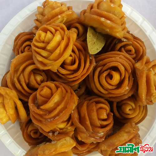 গোলাপ ফুল পিঠা